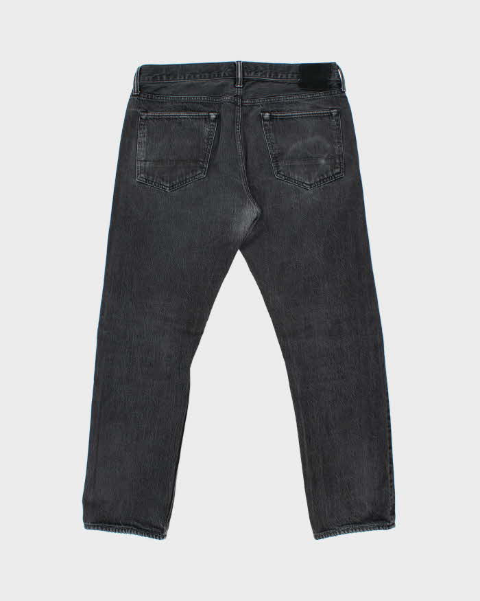Tom Ford Black Made In USA Mid-Rise Straight Fit Selvedge Denim Jeans - W36 L30