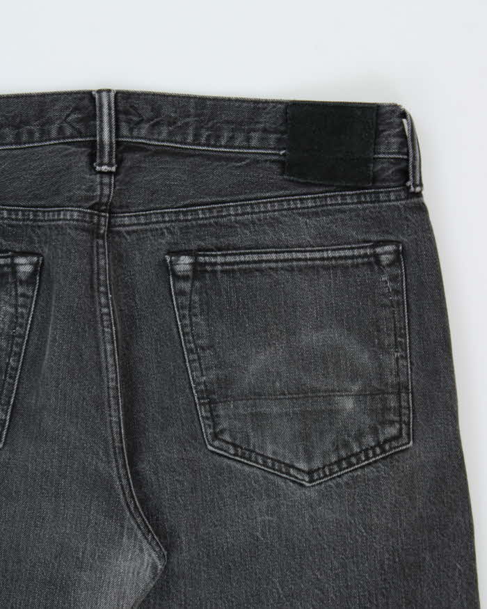 Tom Ford Black Made In USA Mid-Rise Straight Fit Selvedge Denim Jeans - W36 L30