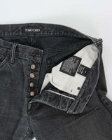 Tom Ford Black Made In USA Mid-Rise Straight Fit Selvedge Denim Jeans - W36 L30