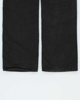 Vintage Burberry Black Mid-Rise Canvas Denim Relaxed Straight Leg Jeans - W32 L32