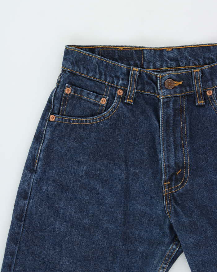 Vintage 1994 Levi's 562 Batwing Made In Canada Mid-Rise Dark Denim 'Subtle Flare' Bootcut Jeans - W28 L32