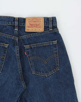 Vintage 1994 Levi's 562 Batwing Made In Canada Mid-Rise Dark Denim 'Subtle Flare' Bootcut Jeans - W28 L32