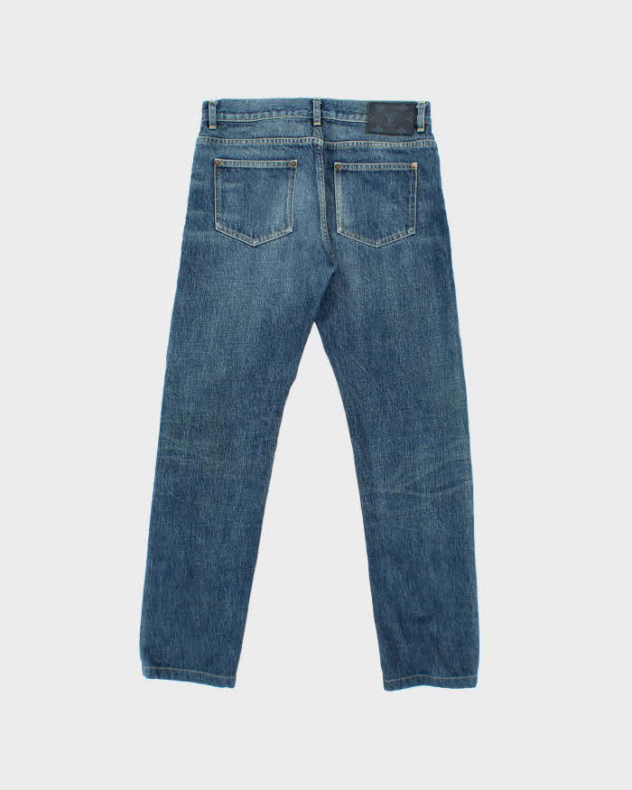 Louis Vuitton Mid-Rise Made In Japan Distressed Wash Denim Slim Fit Jeans - W29 L28