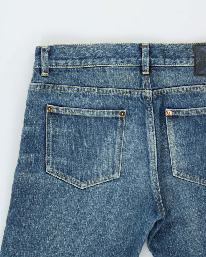 Louis Vuitton Mid-Rise Made In Japan Distressed Wash Denim Slim Fit Jeans - W29 L28