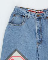 Vintage 1990s Mickey Blues High-Rise Patch Made In Canada Relaxed Carrot Fit Jeans - W29 L33