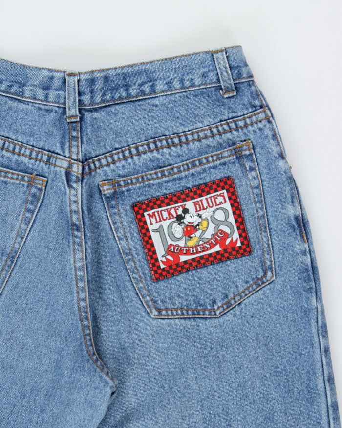 Vintage 1990s Mickey Blues High-Rise Patch Made In Canada Relaxed Carrot Fit Jeans - W29 L33
