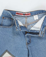 Vintage 1990s Mickey Blues High-Rise Patch Made In Canada Relaxed Carrot Fit Jeans - W29 L33