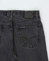 Vintage Harley Davidson Black Mid-Rise Straight Leg Denim Jeans - W34 L30
