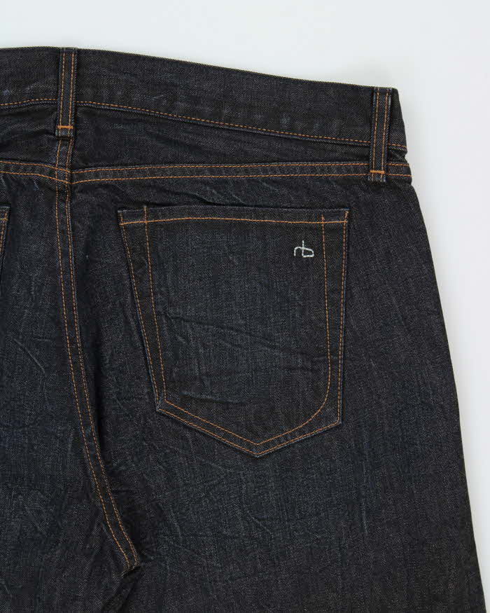 Rag &amp; Bone Standard Issue 'Harrow' Raw Indigo Denim Made In USA Slim Fit Jeans - W38 L32
