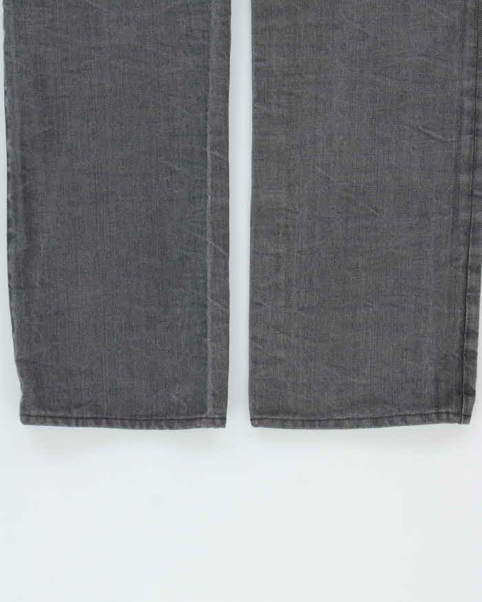 Emporio Armani Grey Low-Rise 'Jude Sexy Fit' Slim Straight Leg Denim Jeans - W34 L32