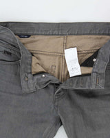 Emporio Armani Grey Low-Rise 'Jude Sexy Fit' Slim Straight Leg Denim Jeans - W34 L32