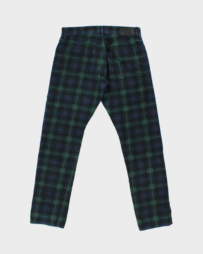 Vintage Polo Ralph Lauren Mid-Rise Tartan Black Watch Sullivan Slim Fit Denim Jeans - W32 L32