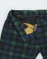 Vintage Polo Ralph Lauren Mid-Rise Tartan Black Watch Sullivan Slim Fit Denim Jeans - W32 L32