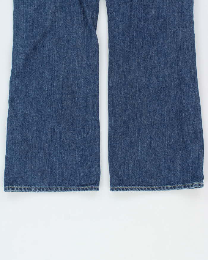 Vintage Y2K 00s Guess Low-Rise Falcon Distressed Denim Flap Pocket Bootcut Jeans - W34 L32