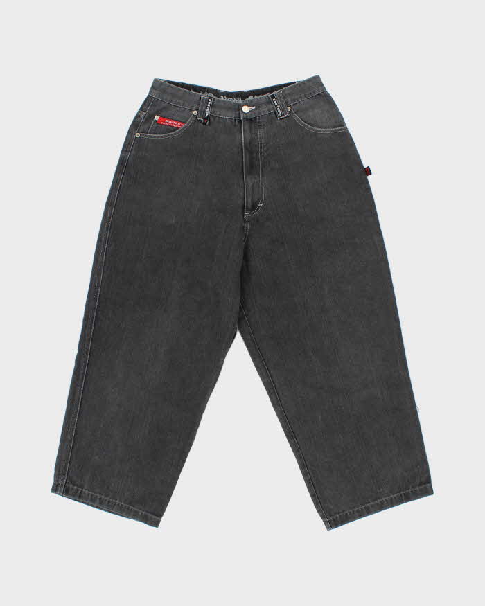 Vintage 1990s Dog Town Black Dragon Z Boys Embroidered Baggy Fit Wide Leg Skater Jeans - W30 L25