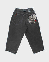 Vintage 1990s Dog Town Black Dragon Z Boys Embroidered Baggy Fit Wide Leg Skater Jeans - W30 L25