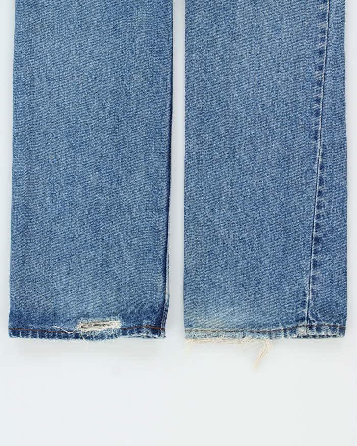 Vintage 1996 Levi's Orange Tab High-Rise Made In Canada Distressed Medium Wash Denim Bootcut Jeans - W29 L33