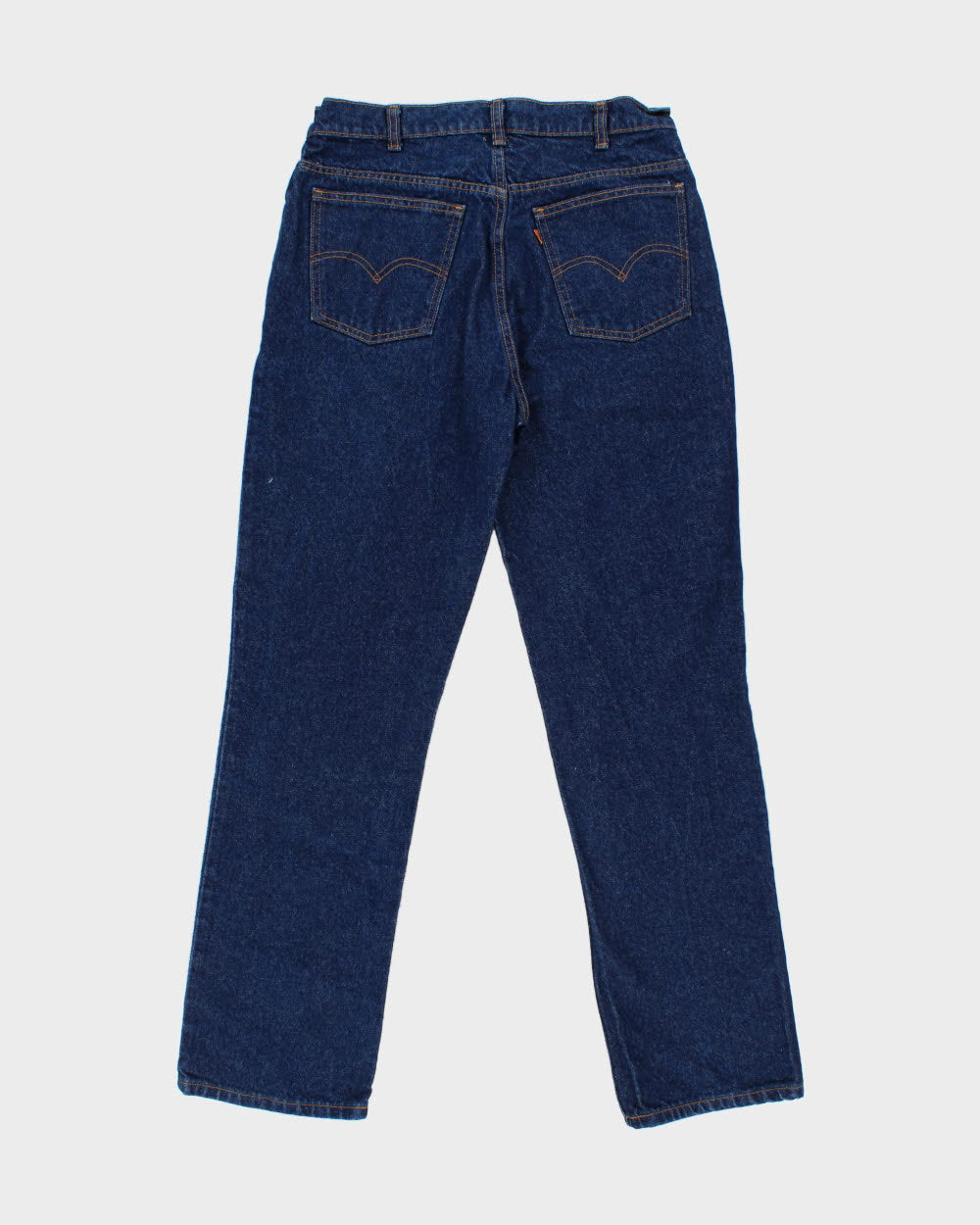DS Vintage 1990 Levi's Orange Tab High-Rise Raw Indigo Denim Made In Canada Straight Leg Jeans - W32 L31