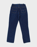 DS Vintage 1990 Levi's Orange Tab High-Rise Raw Indigo Denim Made In Canada Straight Leg Jeans - W32 L31