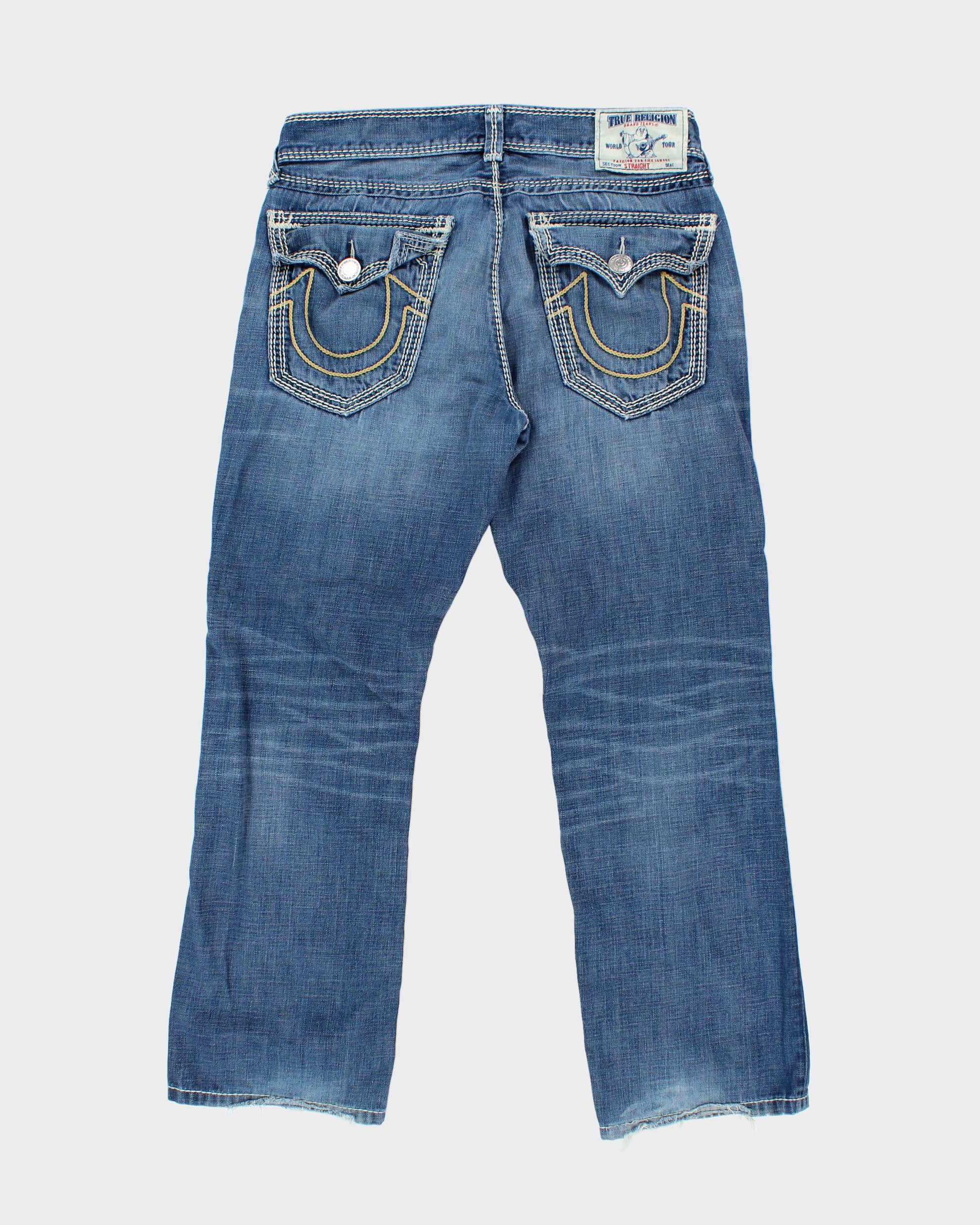 Vintage Y2K 2000s True Religion 'Nat' Straight Relaxed Fit Jeans - W35 L30