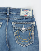 Vintage Y2K 2000s True Religion 'Nat' Straight Relaxed Fit Jeans - W35 L30
