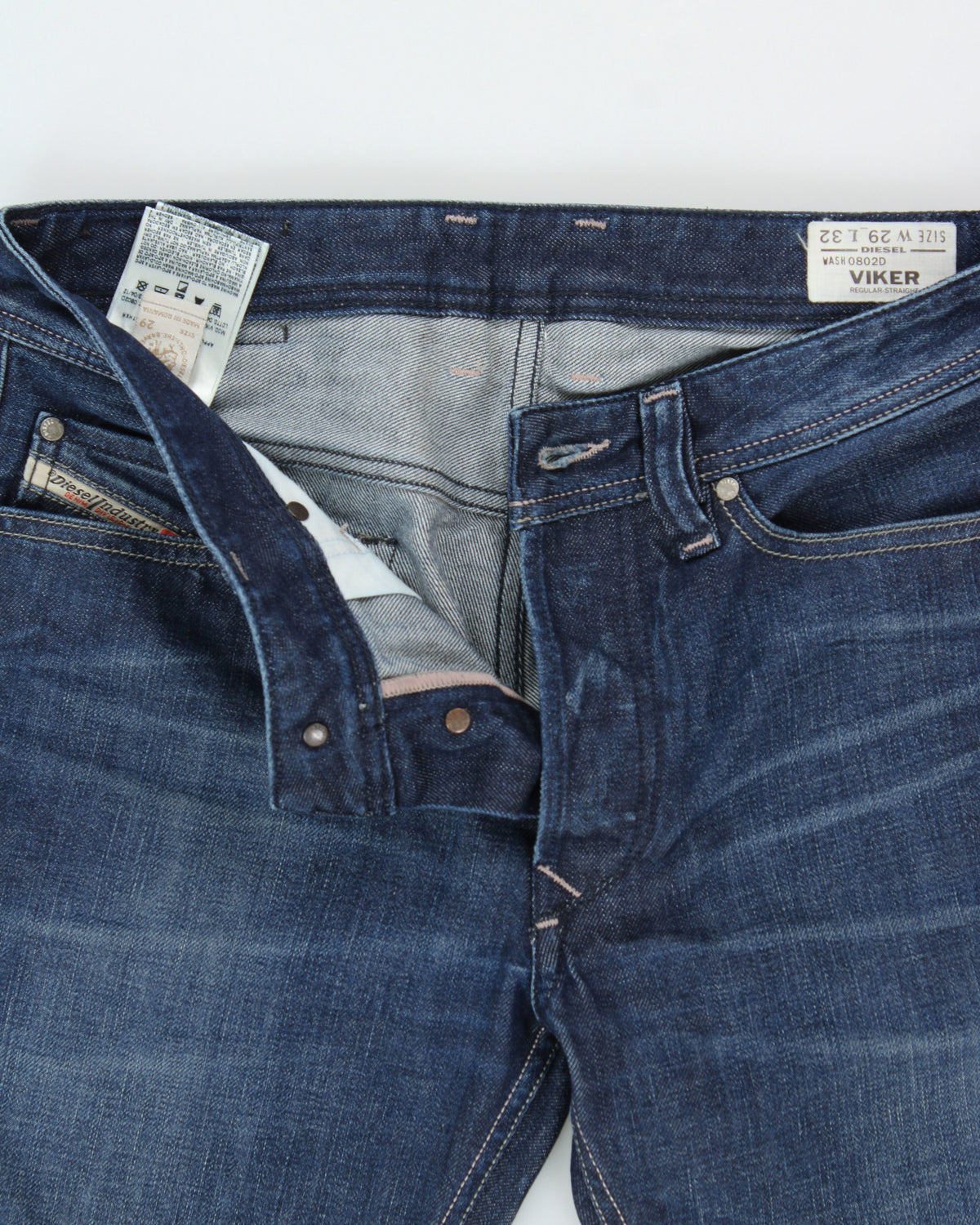 Vintage Y2K 00s Diesel 'Viker' Relaxed Fit Dark Wash Jeans - W31 L28