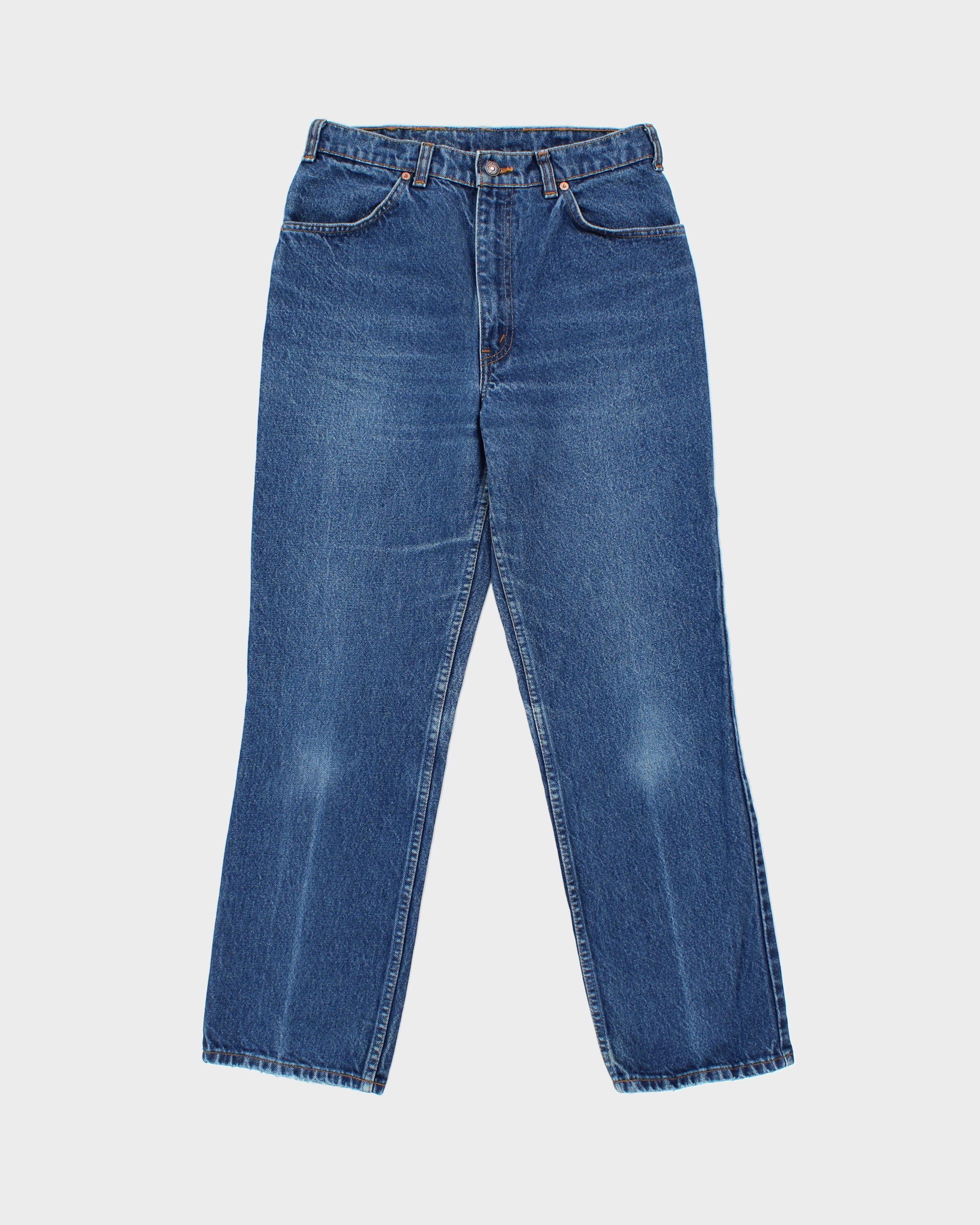 Vintage 1992 Levi's 619 Orange Tab Made In Canada Mid-Rise Leather Patch Straight Leg Jeans - W30 L30