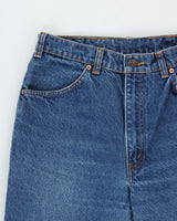 Vintage 1992 Levi's 619 Orange Tab Made In Canada Mid-Rise Leather Patch Straight Leg Jeans - W30 L30