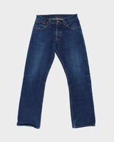 Vintage Nudie Jeans Mid-Rise Regular Alf Dry Heavy Indigo Denim Straight Leg Bootcut Jeans - W32 L32