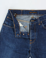 Vintage Nudie Jeans Mid-Rise Regular Alf Dry Heavy Indigo Denim Straight Leg Bootcut Jeans - W32 L32