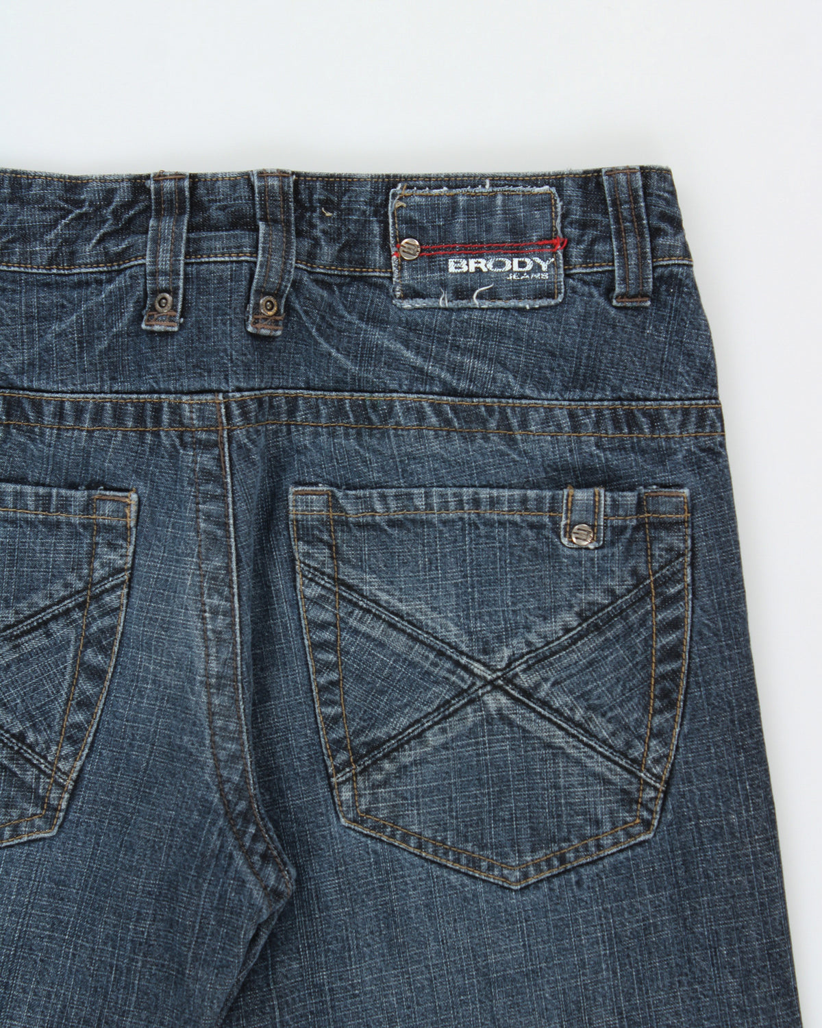 Vintage Y2K 00s Brody Low-Rise Stone Wash Denim Wide Leg 'Dylan' Jeans - W30 L32