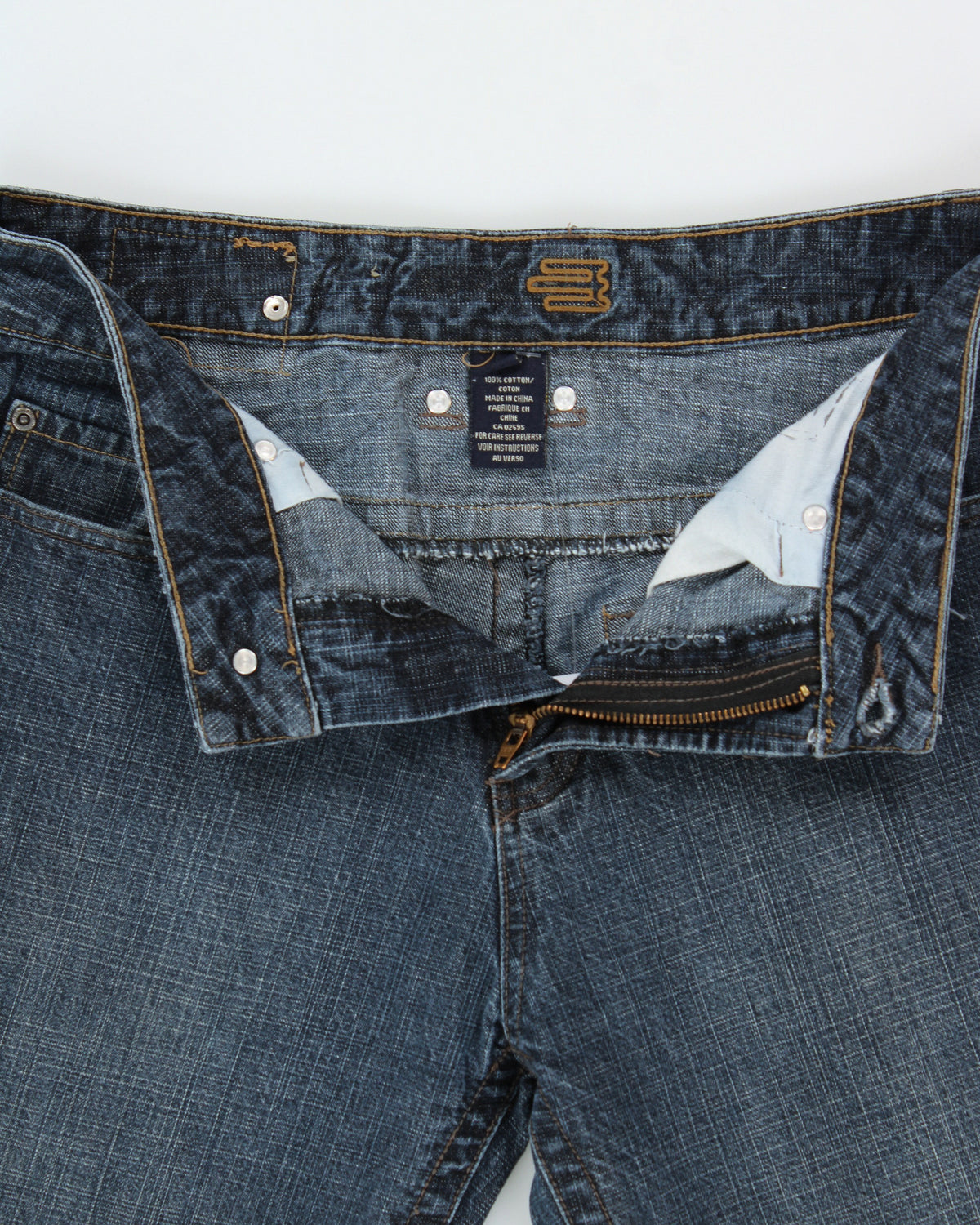 Vintage Y2K 00s Brody Low-Rise Stone Wash Denim Wide Leg 'Dylan' Jeans - W30 L32