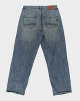 Vintage Y2K 00s G-UNIT Stone Wash Mid-Rise Baggy Wide Leg Denim Jeans - W36 L34