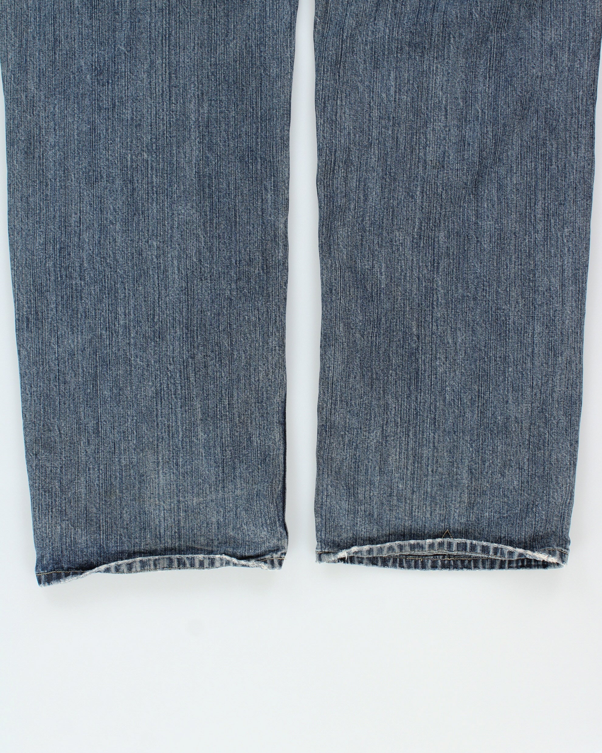 Vintage Y2K 00s G-UNIT Stone Wash Mid-Rise Baggy Wide Leg Denim Jeans - W36 L34