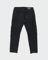 AW2016 Versace Black Low-Rise Slim Fit Motorcycle Denim Biker Jeans - W35 L30
