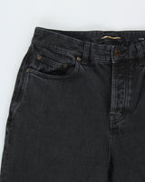 FW2023 Saint Laurent D64 Black Mid-Rise Button Fly Classic Cut Straight Leg Denim Jeans - W32 L35