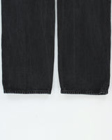 FW2023 Saint Laurent D64 Black Mid-Rise Button Fly Classic Cut Straight Leg Denim Jeans - W32 L35