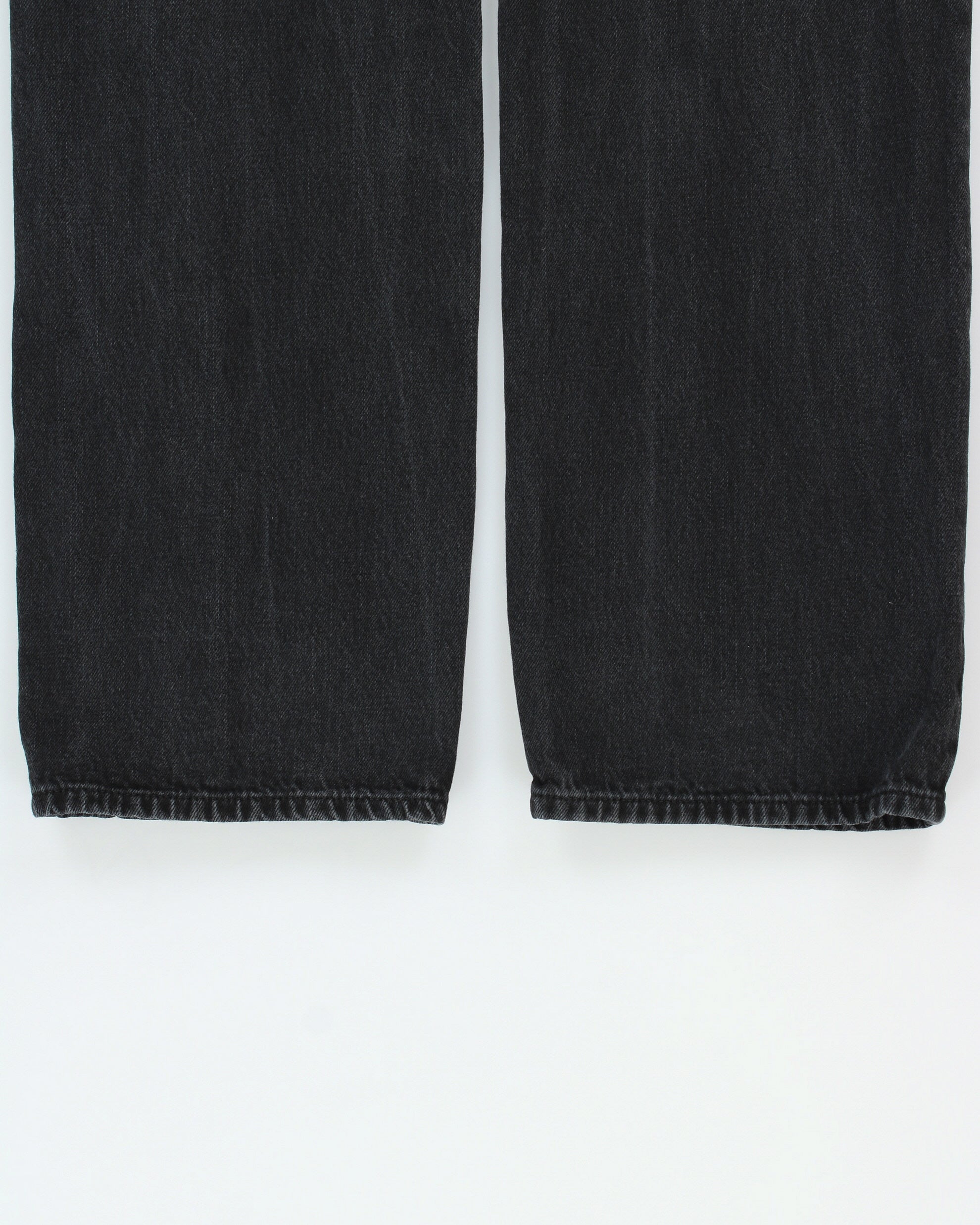 FW2023 Saint Laurent D64 Black Mid-Rise Button Fly Classic Cut Straight Leg Denim Jeans - W32 L35