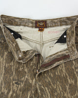 Vintage 1990s Mossy Oak Bottom Land Mid-Rise Realtree Camo Relaxed Fit Straight Leg Denim Jeans - W33 L30
