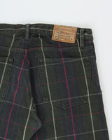 Vintage Polo Ralph Lauren Tartan Mid-Rise Varick Slim Straight Leg Denim Jeans - W34 L30