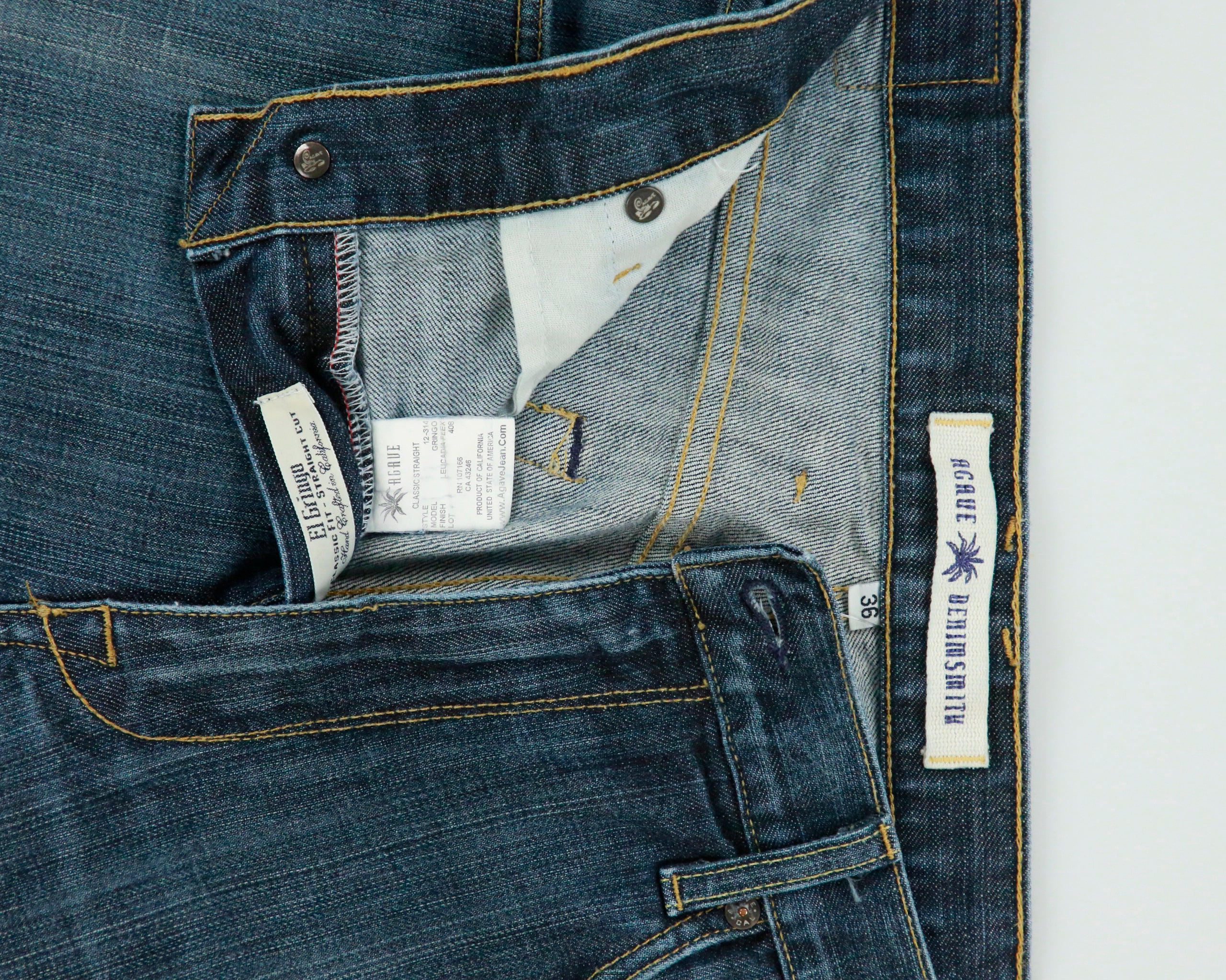 Vintage 2010s Agave Denim 'Classic Straight' Jeans - W36 L30