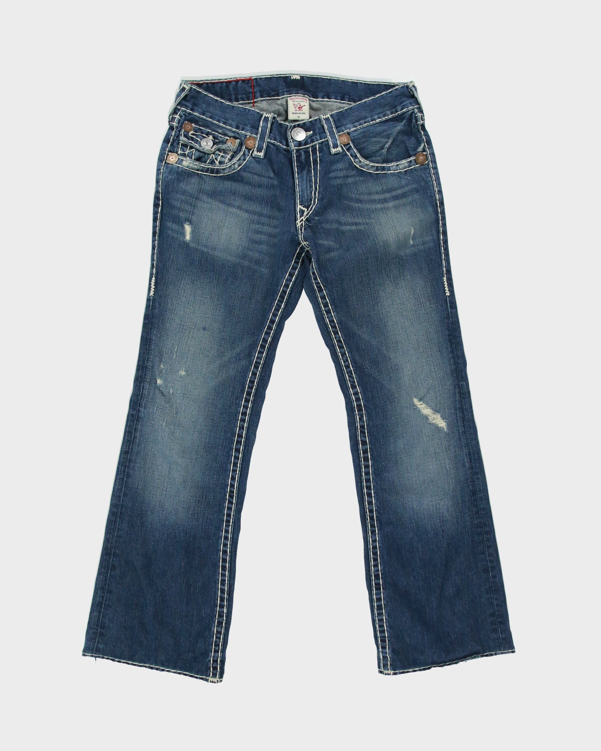 Vintage Y2k 2000s True Religion 'Billy' Distressed Jeans - W31 L30