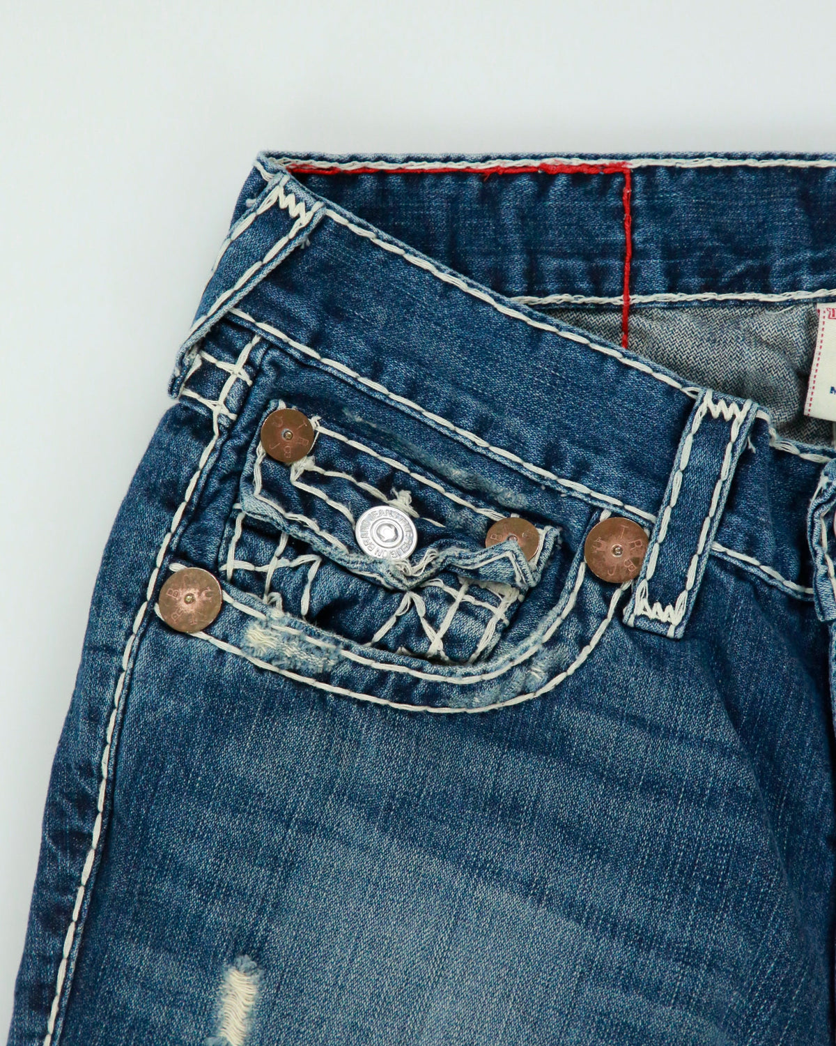 Vintage Y2k 2000s True Religion 'Billy' Distressed Jeans - W31 L30