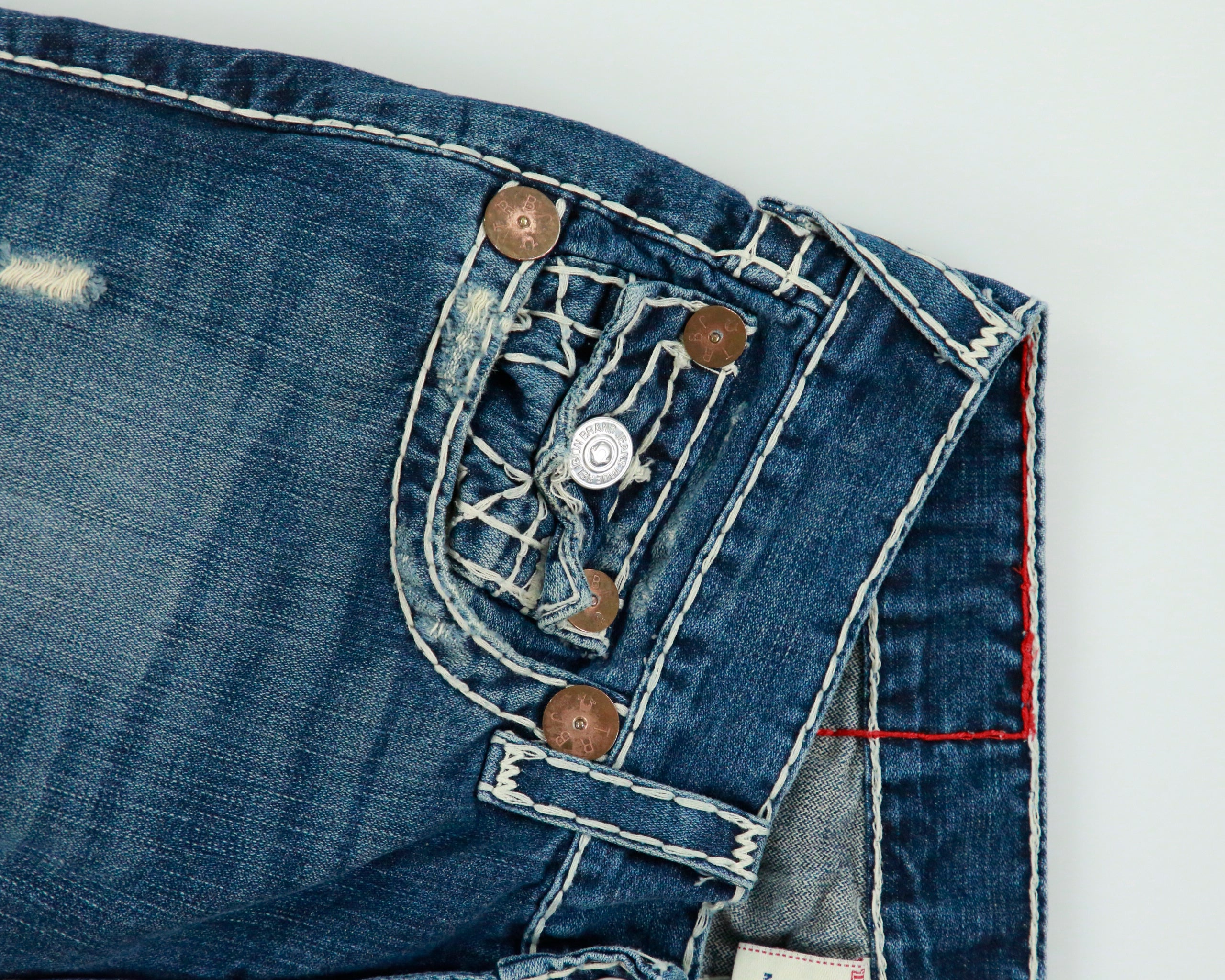 Vintage Y2k 2000s True Religion 'Billy' Distressed Jeans - W31 L30
