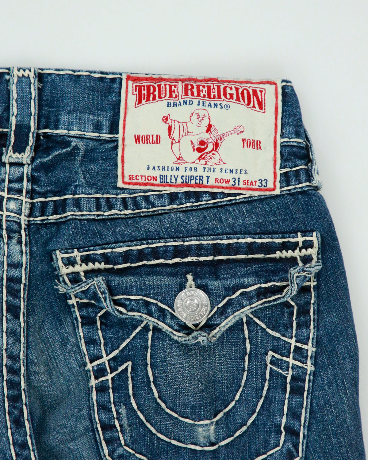 Vintage Y2k 2000s True Religion 'Billy' Distressed Jeans - W31 L30