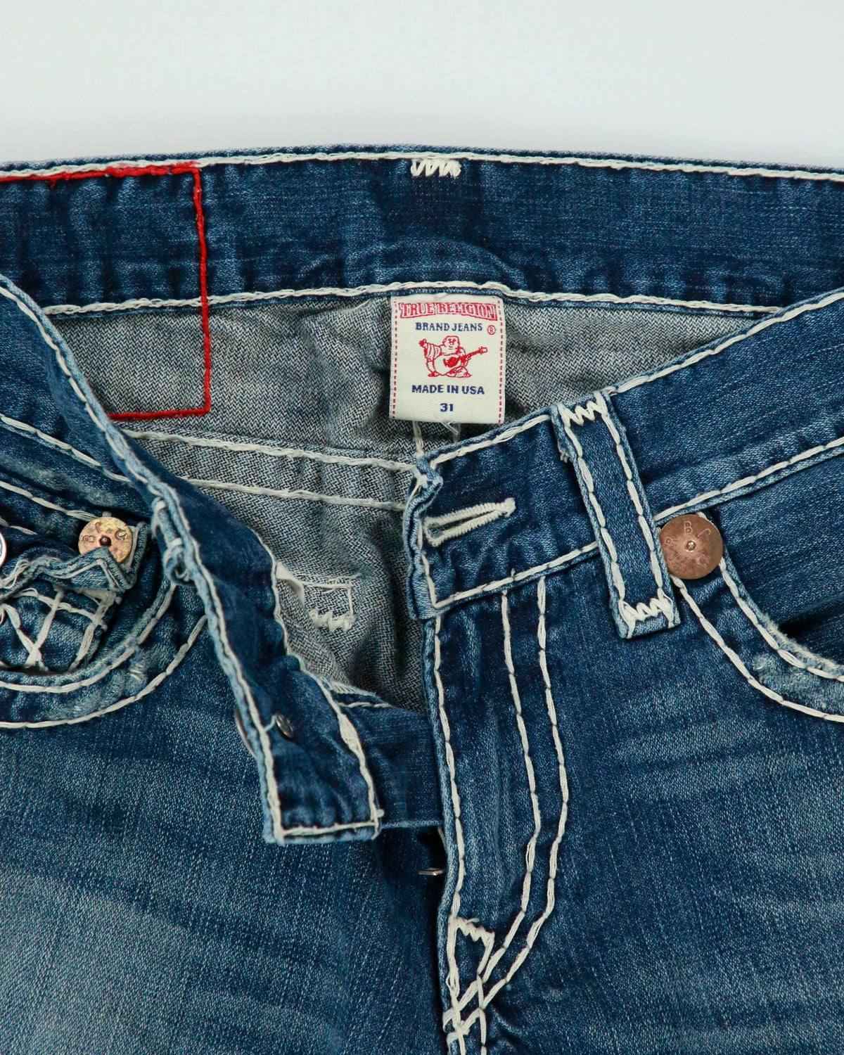 Vintage Y2k 2000s True Religion 'Billy' Distressed Jeans - W31 L30