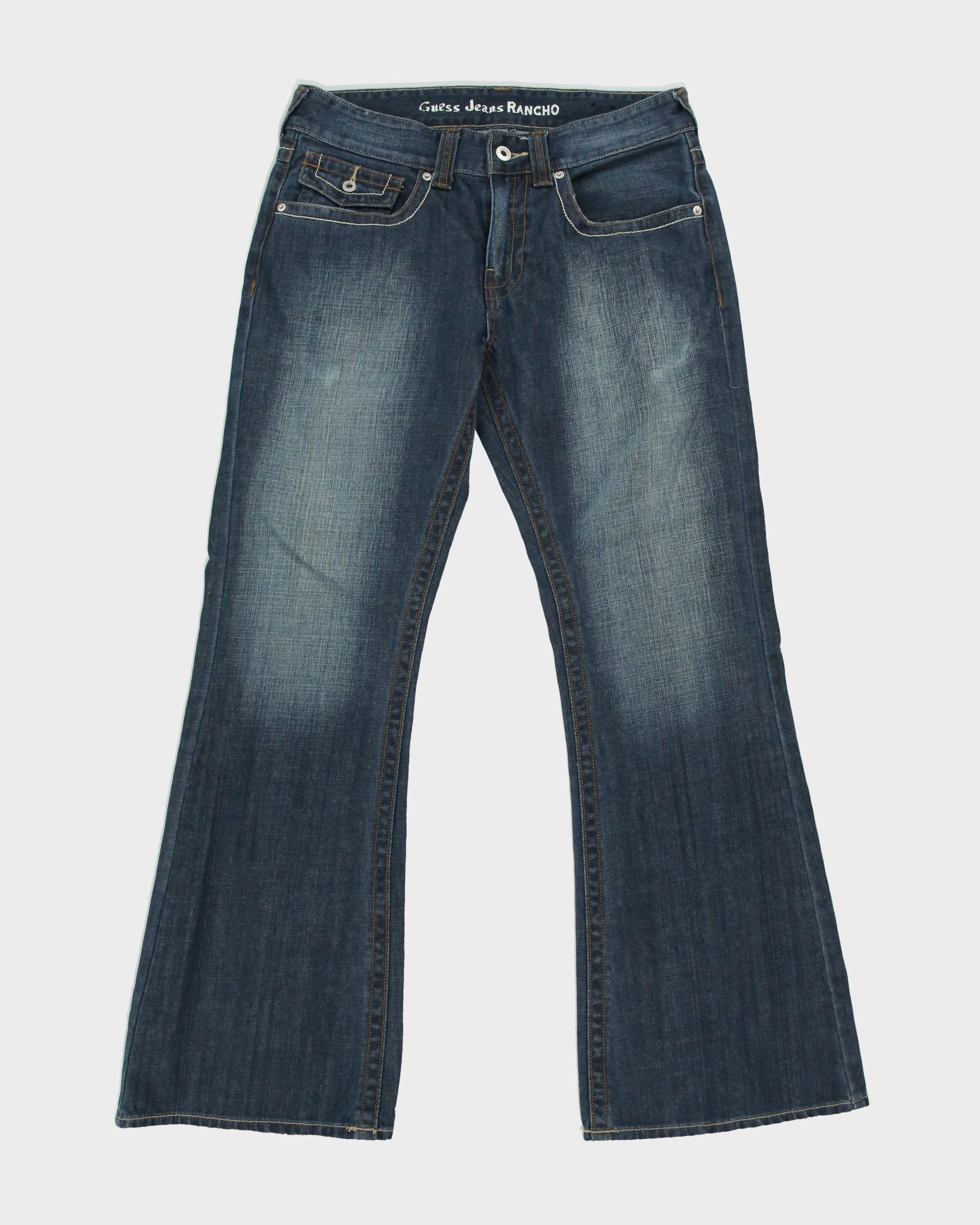 Vintage Y2K 2000s Guess Rancho Bootcut Jeans - W32 L30