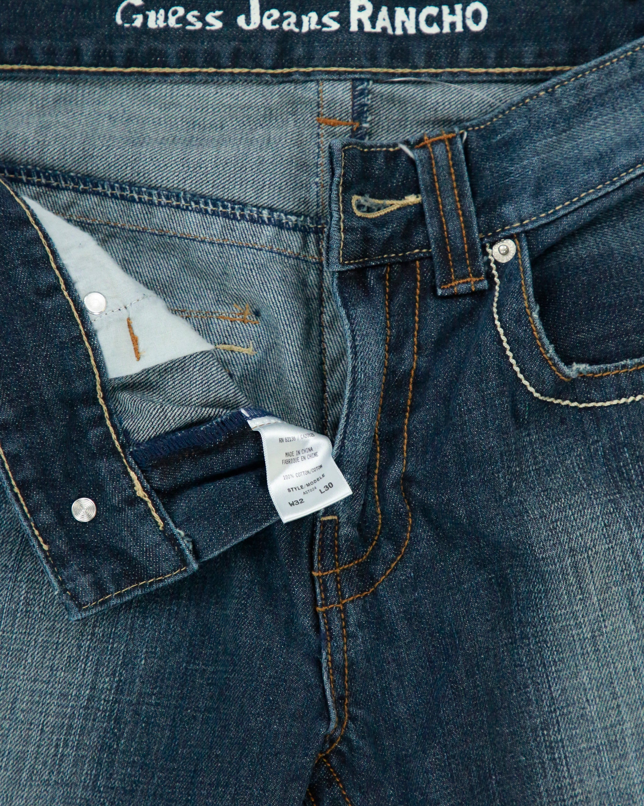 Vintage Y2K 2000s Guess Rancho Bootcut Jeans - W32 L30