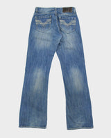Vintage Y2K 00s Rock &amp; Roll Cowboy Relaxed Bootcut Jeans - W32 L34