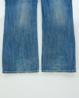 Vintage Y2K 00s Rock &amp; Roll Cowboy Relaxed Bootcut Jeans - W32 L34